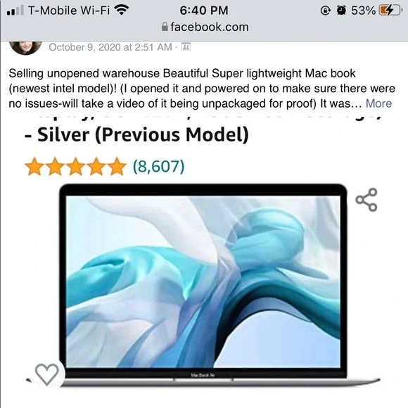 Apple MacBook Air Intel 2020